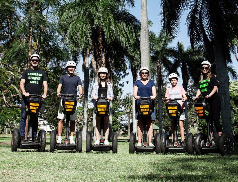 Sunset Segway ride along the Brisbane foreshore — Kangaroo Segway Tours