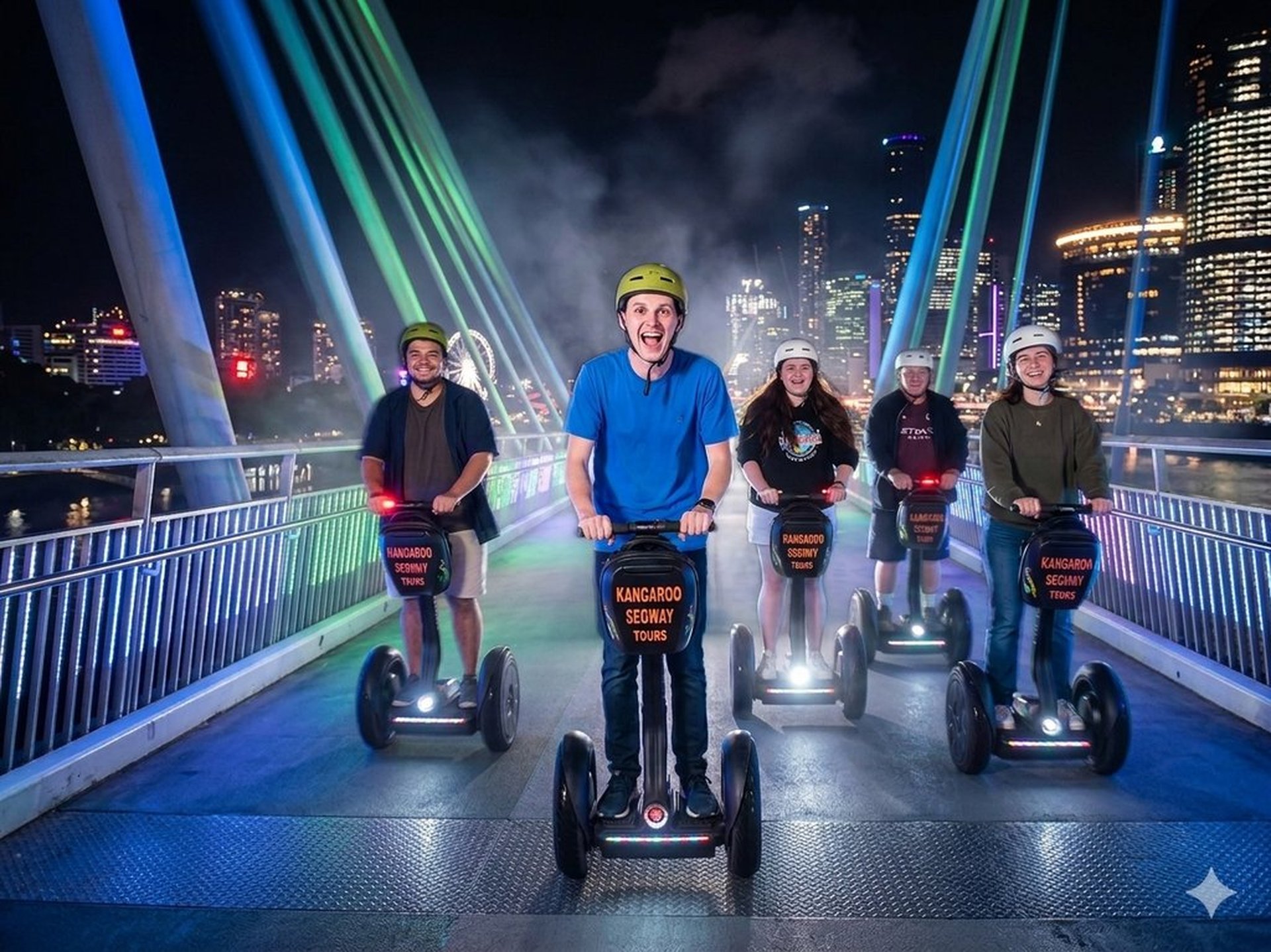 Brisbane Night Adventure with Kangaroo Segway Tours